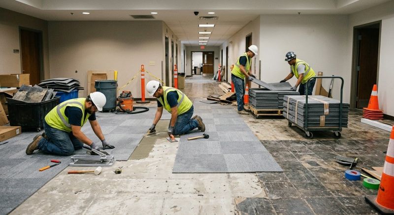 Our team working on Flooring Service projects in Snellville, GA