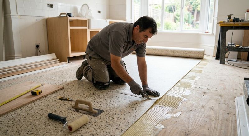Linoleum Floor Installation in Hoschton, GA
